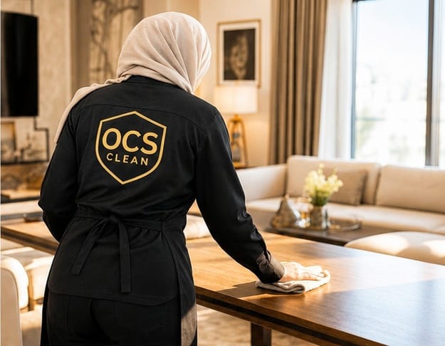 Femme de ménage OCS CLEAN dans une villa à El Menzeh, route des Zaërs